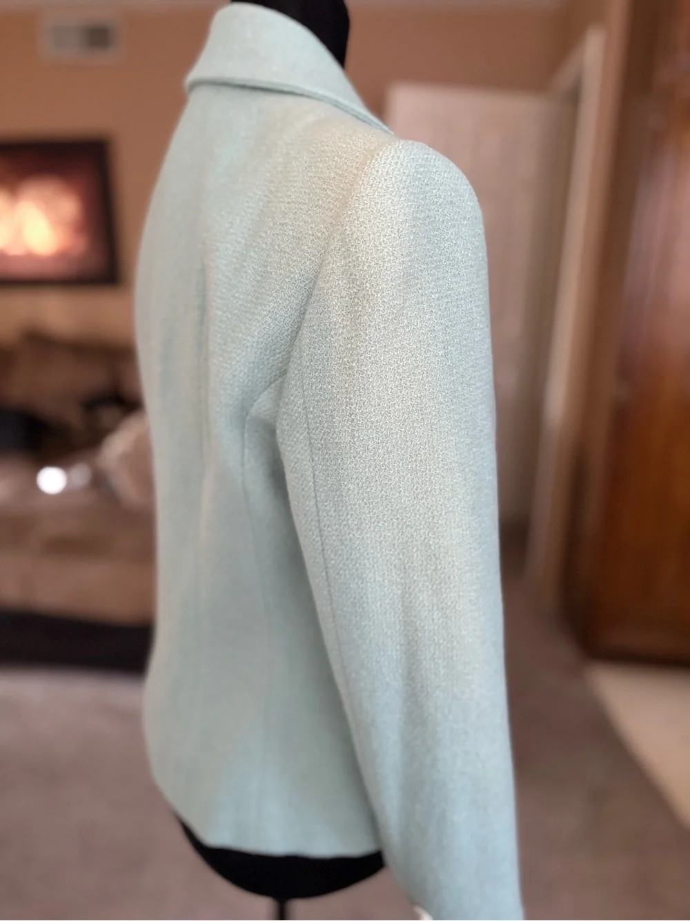 Ralph Lauren Purple Label Women's Mint Tailored Button-Front Blazer Size 8 - Picture 8 of 16